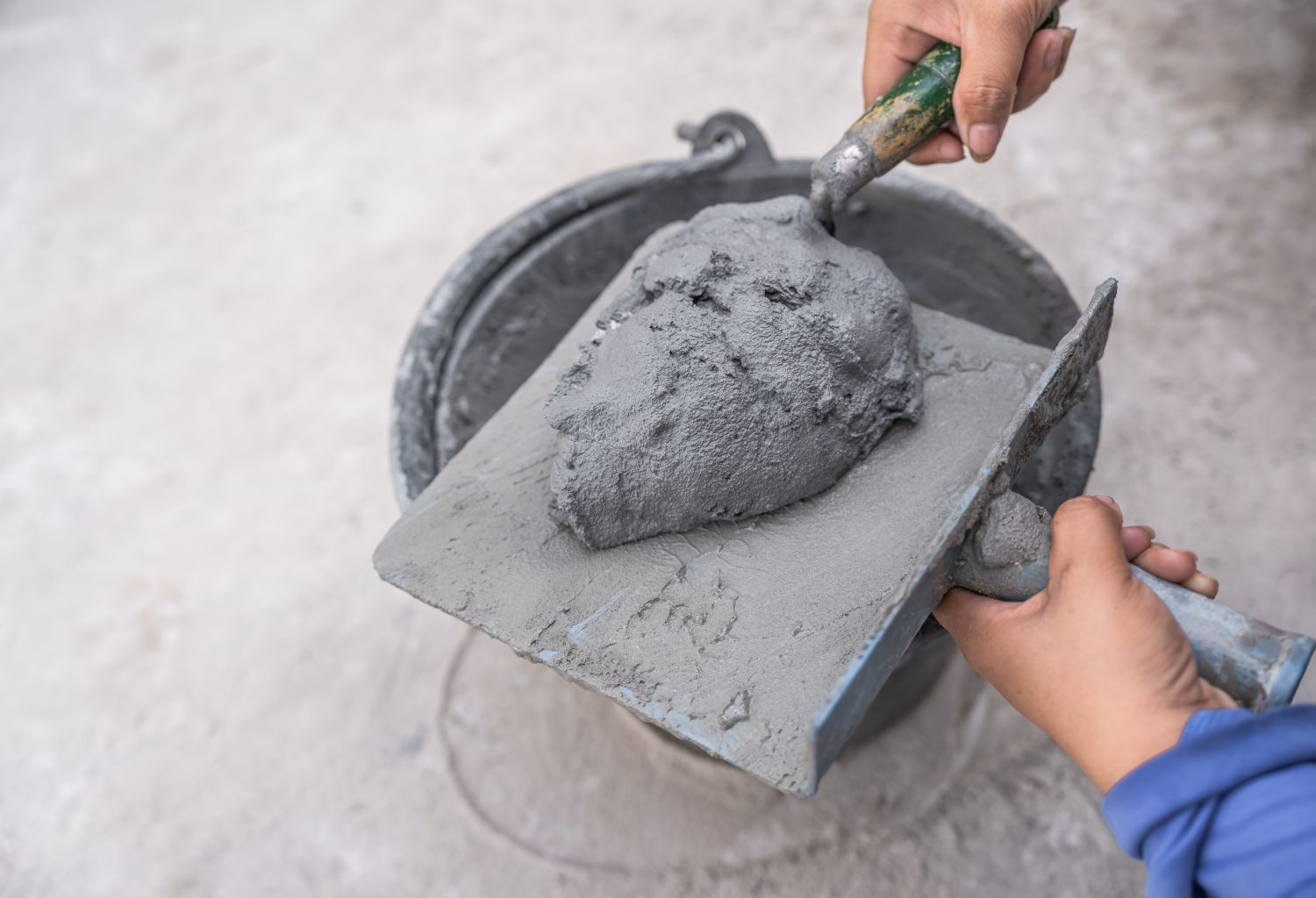 working with cement